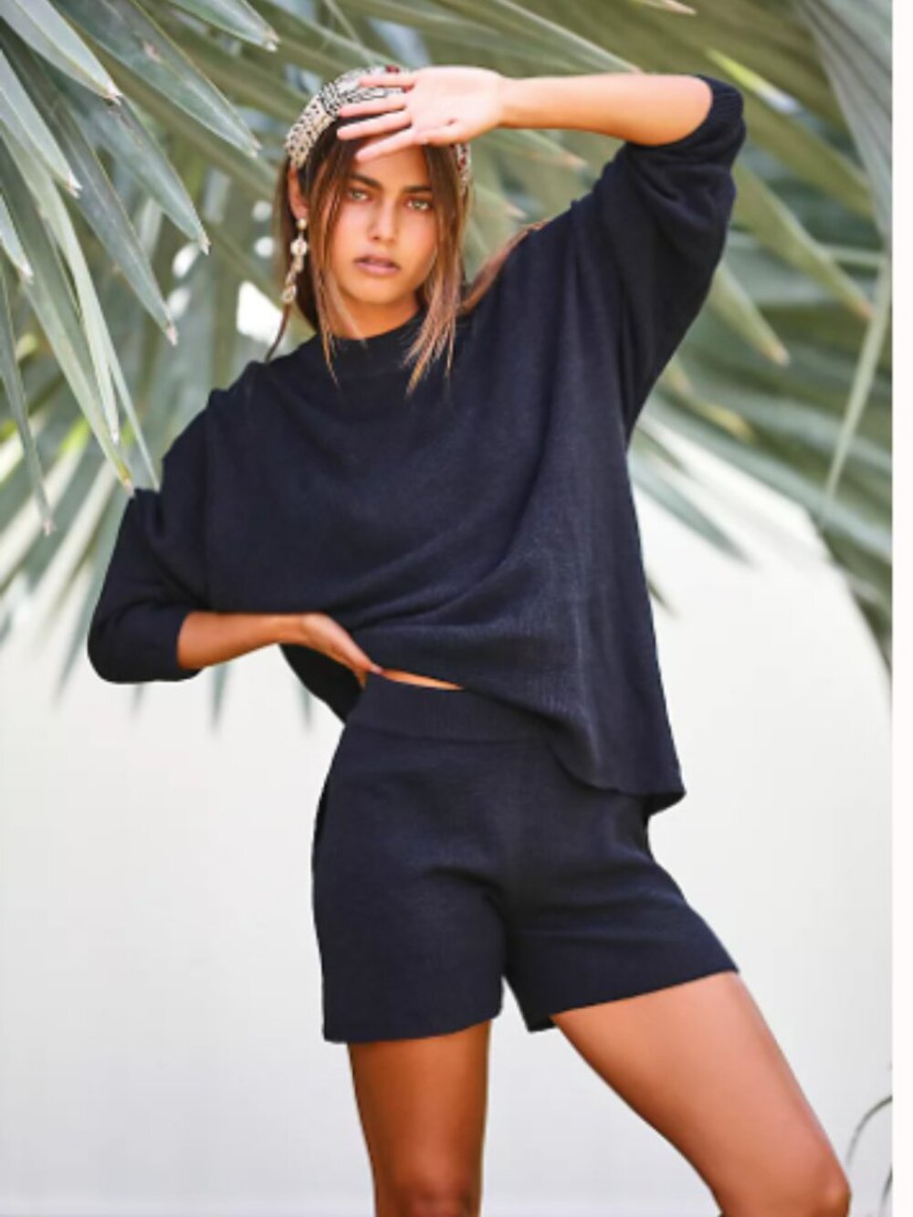 FREE PEOPLE / Malibu Surf Short Sweater Set